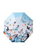 Rainwalker Şemsiye 8 Telli RW-023 Kelebek Desenli
