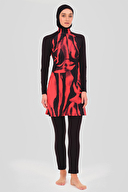 Alfasa Desenli Garnili Uzun Kol Havuz Mayo ALF24615-SYH