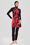 Alfasa Desenli Garnili Uzun Kol Havuz Mayo ALF24615-SYH