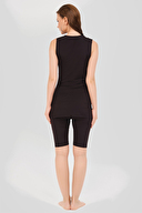 Alfasa Drapeli Sıfır Kol Yarı Kapalı Mayo ALF24802-SYH