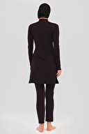 Alfasa Su Geçirmez Fermuar Süslemeli Tesettür Mayo ALF24619-SYH