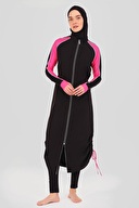 Alfasa Spor Parmak Geçirmeli Uzun Tesettür Mayo ALF24505-SYH