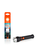 Ledvance Led Tactic 5W 6500K 60-100-300lm IP22 5 Farklı Mod Beyaz Işık Şarjlı El Feneri