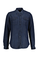 First Company Denim Erkek Kot Gömlek FP9043