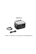 EcoFlow RIVER 2 Taşınabilir Güç Kaynağı ZMR600-B-EU