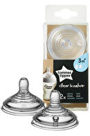 Tommee Tippee 2x Breastlike Emzik 0-6 Ay Tommee Tippee 2x Biberon Emzik Orta Akış 12251