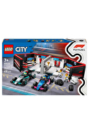 Lego City F1 Garaj AMG ve Alpine 60444