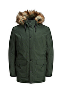 Jack Jones Erkek Kaban 12174383 D Green Melange
