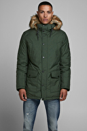 Jack Jones Erkek Kaban 12174383 D Green Melange