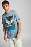 Jack&Jones Erkek Tişört 12209204 Faded Denim