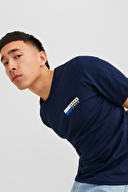 Jack&Jones Erkek Tişört 12233999 NAVY BLAZER 2