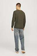 Jack&Jones Erkek Kazak 12258407 OLIVE NIGHT