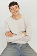 Jack&Jones Erkek Kazak 12258407 OATMEAL