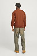 Jack&Jones Erkek Sweatshirt 12265756 BRANDY BROWN