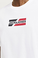 Jack&Jones Erkek Tişört 12268415 White