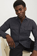 Jack&Jones Erkek Gömlek 12269262 BLACK DENIM