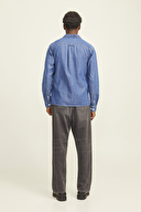 Jack&Jones Erkek Gömlek 12269262 MEDIUM BLUE DENIM