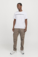 Jack&Jones Erkek Tişört 12273120 BRIGHT WHITE