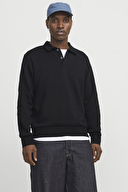 Jack&Jones Erkek Sweatshirt 12278586 BLACK