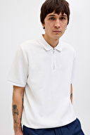 Jack&Jones Erkek Polo Yaka Tişört 12279177 WHITE