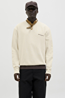 Jack&Jones Erkek Sweatshirt 12279531 ANTIQUE WHITE