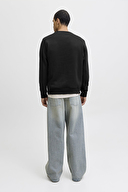 Jack&Jones Erkek Sweatshirt 12278601 BLACK