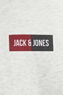 Jack&Jones Erkek Sweatshirt 12278617 WHITE MELANGE