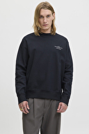 Jack&Jones Erkek Sweatshirt 12261386 BLACK BEAUTY