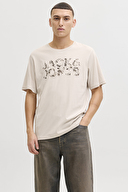 Jack&Jones Erkek Tişört 12288536 MOONBEAM