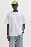 Jack&Jones Erkek Tişört 12287990 BRIGHT WHITE