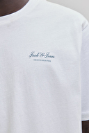 Jack&Jones Erkek Tişört 12287990 BRIGHT WHITE