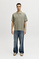 Jack&Jones Erkek Polo Yaka Tişört 12287988 VETIVER