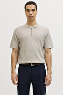 Jack&Jones Erkek Polo Yaka Tişört 12288260 OATMEAL