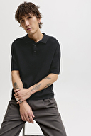 Jack&Jones Erkek Polo Yaka Tişört 12268281 BLACK