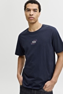 Jack&Jones Erkek Tişört 12268415 Navy Blazer
