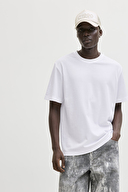 Jack&Jones Erkek Tişört 12289962 BRIGHT WHITE