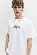 Jack&Jones Erkek Tişört 12292555 BRIGHT WHITE