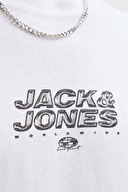 Jack&Jones Erkek Tişört 12292555 BRIGHT WHITE