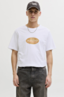 Jack&Jones Erkek Tişört 12297891 BRIGHT WHITE