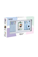 Instax mini 12 Mavi Fotoğraf Makinesi 10'lu Film ve PVC Albüm Bundle Box