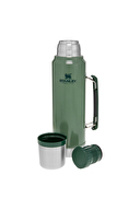 Stanley Klasik Vakumlu Çelik Termos Hammertone Green 1 Litre