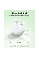 UGREEN HiTune P3 Yapay Zeka Gürültü Engelleyici Kablosuz Kulak İçi Kulaklık Beyaz 45110
