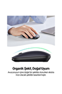 UGREEN 2.4Ghz USB Bağlantısı 4000 Dpi Sessiz Tuşlu Kablosuz Optik Mouse Gri 90373