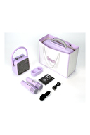 Divoom SongBird-SE Çift Mikrofonlu 18W Bluetooth Hoparlör Lila