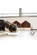 Cheerble Şarjlı Akıllı İneraktif Kedi Fare Oyuncağı, Mavi 6 x 5 x 3.6 cm