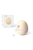 Cheerble Şarjlı Akıllı İneraktif Kedi & Köpek Yumurta Oyuncağı, Krem 8 x 8 x 10