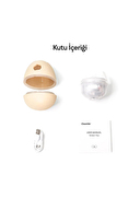 Cheerble Şarjlı Akıllı İneraktif Kedi & Köpek Yumurta Oyuncağı, Krem 8 x 8 x 10