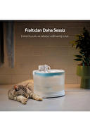 Cheerble E1 Plastik Hazneli Şarjlı Otomatik Kedi Su Pınarı 22 X 20 X 18, 2lt