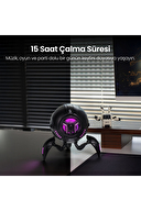 Gravastar Mars Pro Siyah Led Işıklı 20W Bluetooth Hoparlör Siyah
