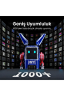 GravaStar Alpha65 Özel Seri Robot Figürlü 65W Hızlı Şarj Adaptörü Mavi